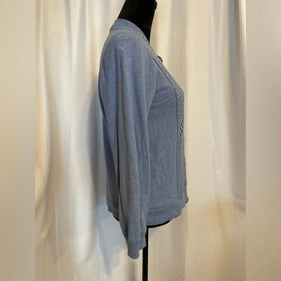 Alfred Dunner blue front zipper jacket size petite 10 - Picture 4 of 5